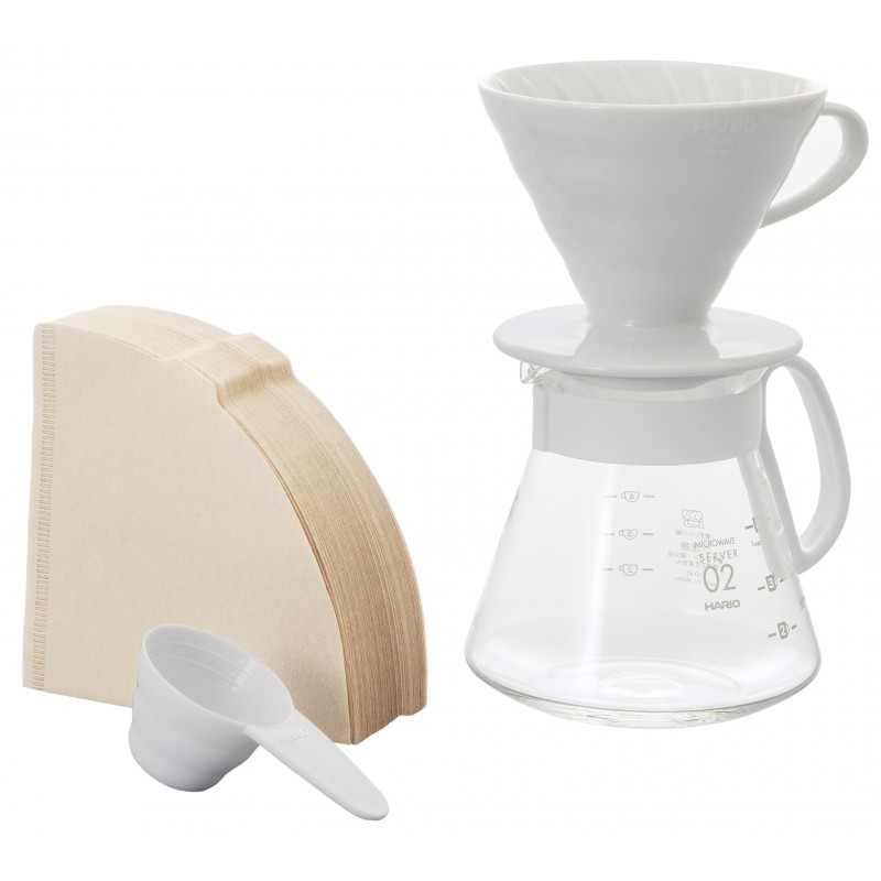 Kit V60 Blanc (1-4 Tasses) - HARIO