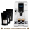 DeLongi DINAMICA Expresso broyeur FEB3535.W - 8x250g de café offert