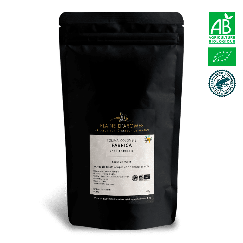 Café Colombie FABRICA Bio 250g  Expresso de Plaine d'Arômes