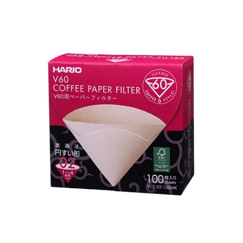 100 Filtres blanc 1-4 tasses - HARIO