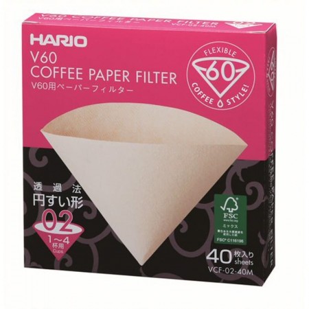 40 filtres naturels 1-4 tasses - HARIO