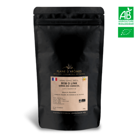 Café Brésil BOB O LINK SERRA DO CARACOL Bio 250g de Plaine d'Arômes