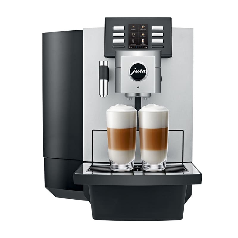 JURA X8 Expresso broyeur Pro - Piano Black - Cafés Lattés - Plaine d'Arômes