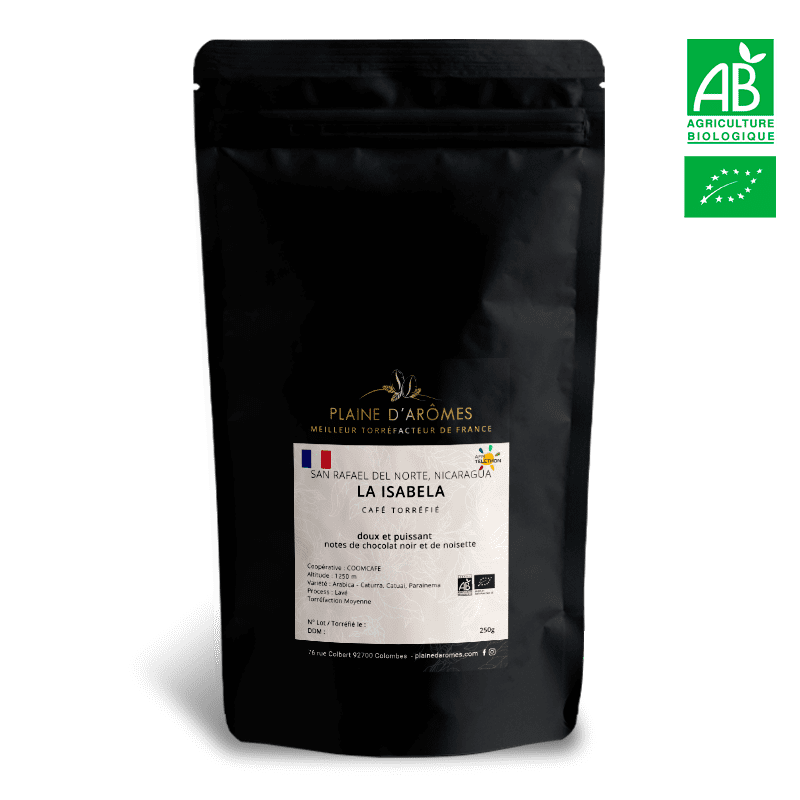 Café Nicaragua LA ISABELA Bio - 250g - Torréfaction Moyenne - Plaine d'Arômes