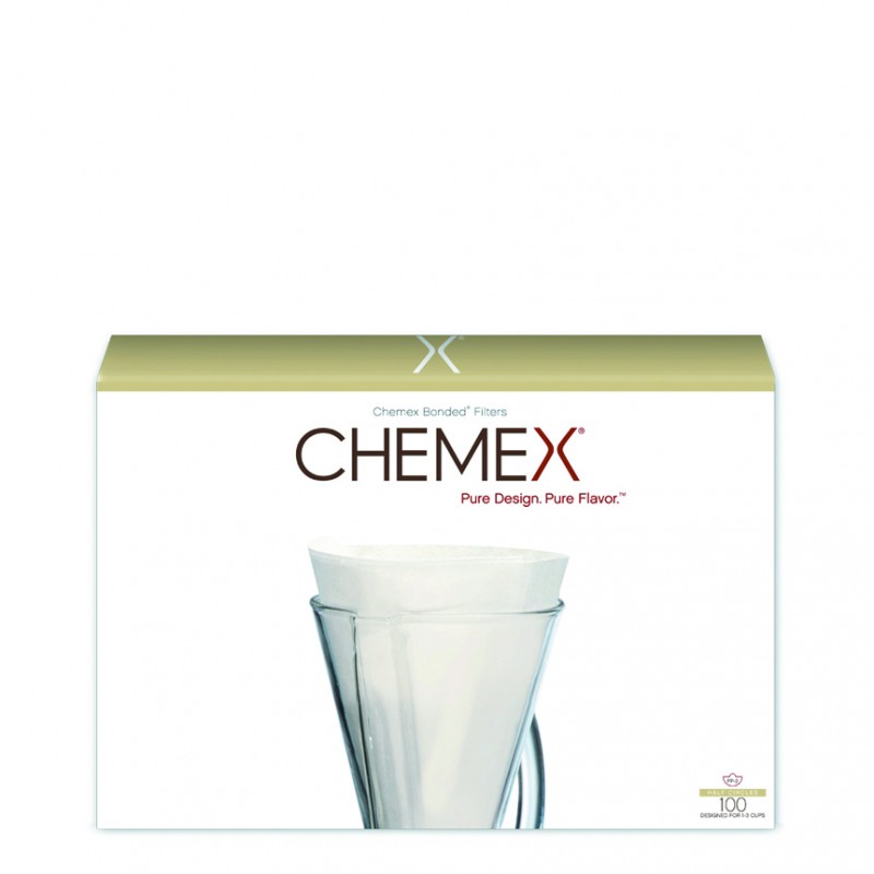 Boîte De 100 Filtres Blancs Pour Cafetière 1 À 3 Tasses - CHEMEX Boîte De 100 Filtres Blancs Pour Cafetière 1 À 3 Tasses - CHEMEX
