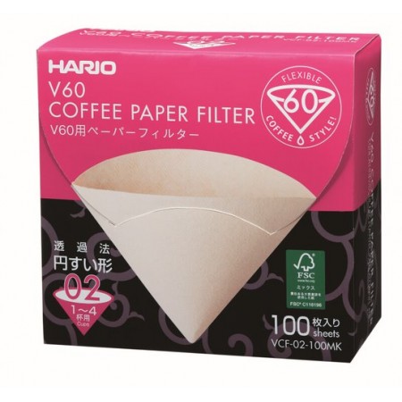 Filtres naturels 1-4 tasses - Boîte de 100 - HARIO