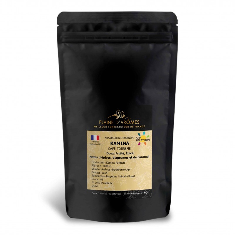 Café Rwanda KAMINA | Torréfaction Plaine d'Arômes