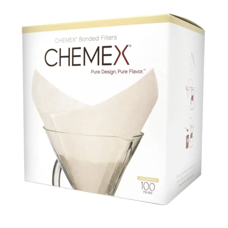 Boîte De 100 Filtres Blancs Pour Cafetière 1 À 3 Tasses - CHEMEX Boîte De 100 Filtres Blancs Pour Cafetière 1 À 3 Tasses - CHEMEX