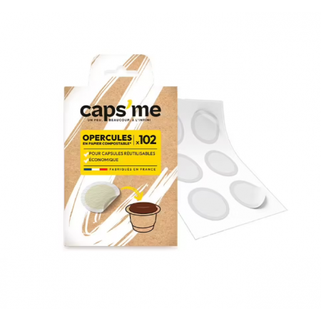 102 Opercules compostables...
