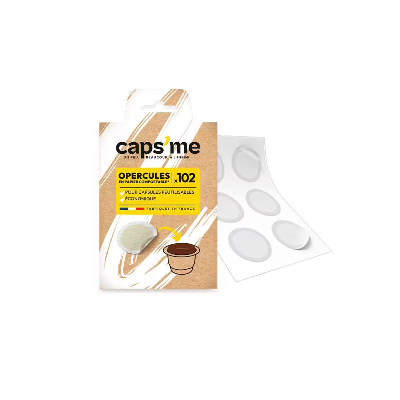Caps Me - 102 Opercules compostables | Plaine d'Arômes Caps Me - 102 Opercules compostables | Plaine d'Arômes
