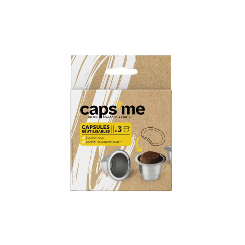 Capsules Réutilisables Caps Me - Compatible Nespresso Capsules Réutilisables Caps Me - Compatible Nespresso