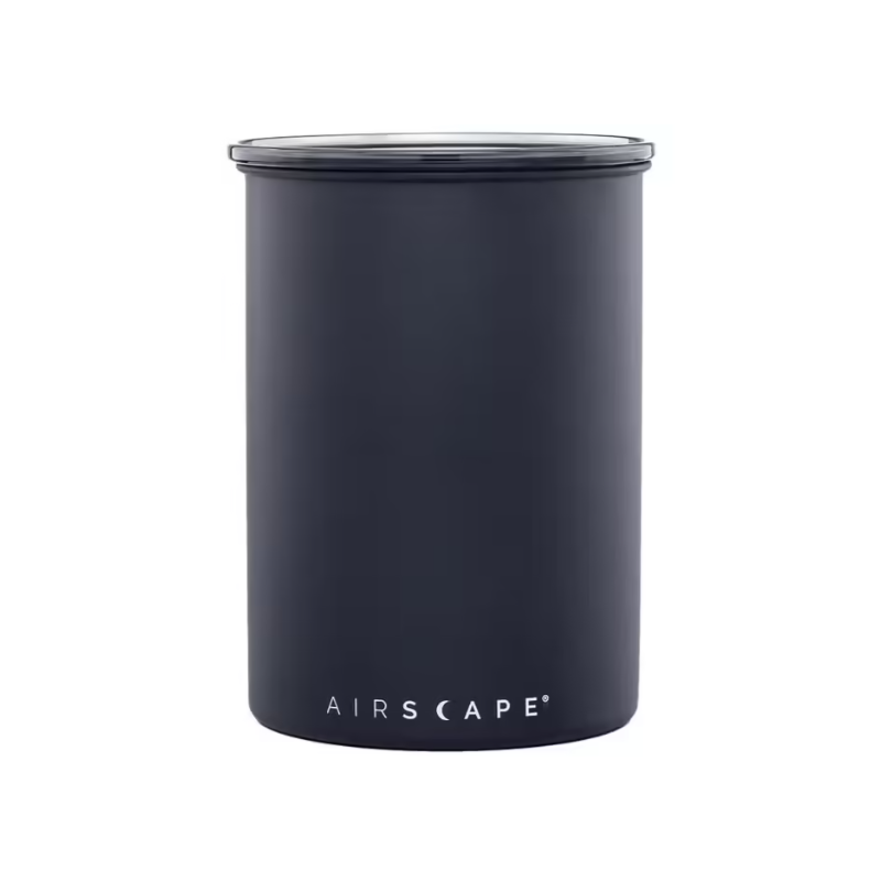 AIRSCAPE - Boite de conservation inox Noir mat 250g | Plaine d'Arômes AIRSCAPE - Boite de conservation inox Noir mat 250g | Plaine d'Arômes