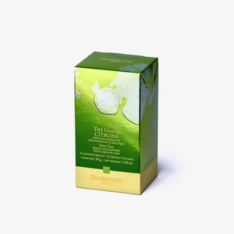 Boite de thé vert citrons de la marque Dammann Frères