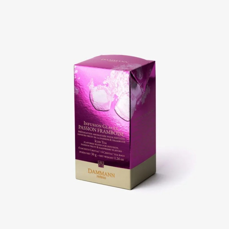 Boite d'infusions glacées à la passion et framboise