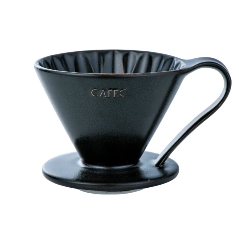 Arita Ware Dripper Fleur 1 Tasse Noir Mat - CAFEC
