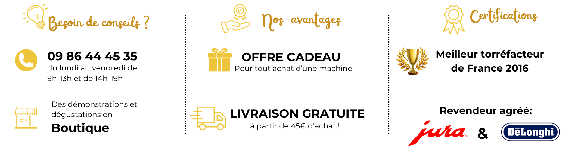 Conseils cafés et machines à cafés