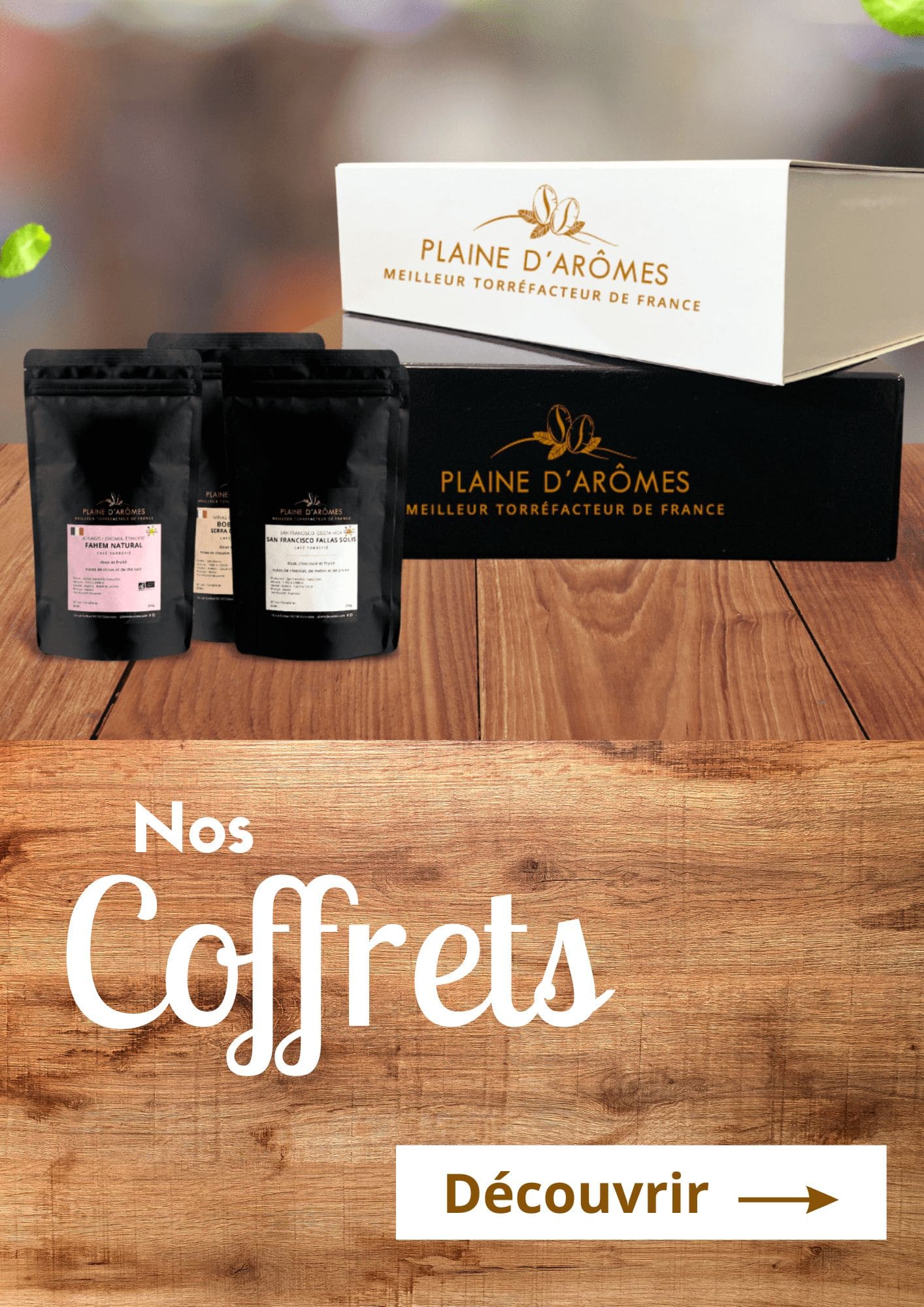 Nos coffrets cafés