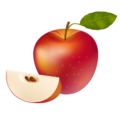 Illustration de pomme - Plaine Café